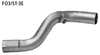 Tubo de conexión silenciador trasero para Ford FO3/ST-3E