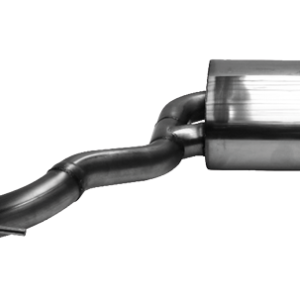 Silenciador trasero con doble salida de escape 2 x Ø 90 mm RH (en look RACE) con trampilla de escape