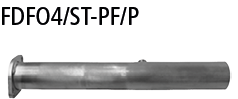 Tubo de sustitución para filtro de partículas Ford FDFO4/ST-PF/P