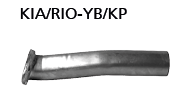 Tubo que sustituye el segundo catalizador para Kia y Huyundai KIA/RIO-YB/KP