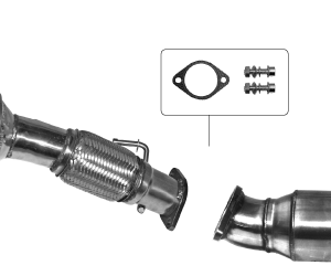 Primer catalizador de rendimiento con aislamiento integral y aprobación de la UE (Euro 6) solamente para 1.6l Turbo