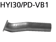Tubo que sustituye el catalizador secundario para Hyundai HYI30/PD-VB1
