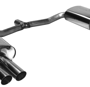 Silenciador trasero con doble salida de escape 2 x Ø 76 mm LH+RH 20° inclinado sin trampilla de escape