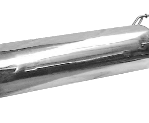 Silenciador trasero transversal con 2 salidas de escape simples Ø 100 mm (en diseño apropiado para Audi TT)