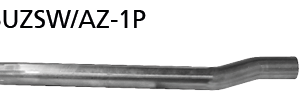 Tubo de emplazamiento para el silenciador primero para Suzuki SUZSW/AZ-1P