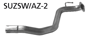 Tubo de conexión trasero para Suzuki SUZSW/AZ-2