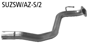 Tubo de conexión trasero Suzuki SUZSW/AZ-S/2