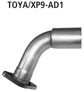 Tubo de conexión para silenciador trasero para Toyota TOYA/XP9-AD1