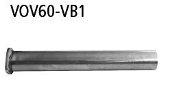 Tubo de conexión delantero para Volvo VOV60-VB1
