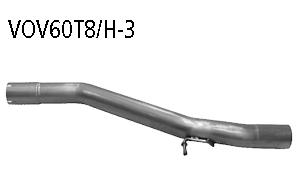 Tubo de conexión trasero para Volvo VOV60T8/H-3