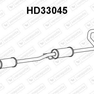 Silenciador central 18220SH3G34-18220SH4G23-18220SH4G24-18307SH4G23-