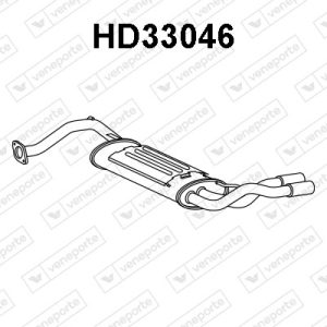 Silenciador trasero 18031SH0505-18307SH3G43-18307SH3J44-