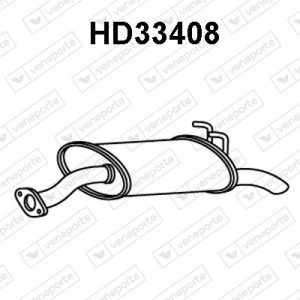 Silenciador trasero 18030S5SE00-18030S5SE10-18030S6AJ00-18030S6DE00-18307S5SE11