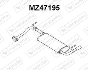 Silenciador trasero B37840100-B39440100B-Z50140100C9S-Z51140100-Z53340100B