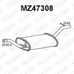 Silenciador trasero Z60140300C-