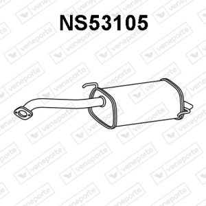 Silenciador trasero 20100AY100-20100AY100KE-