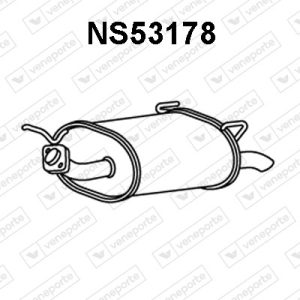 Silenciador trasero 201003J400-201003J400KE-201006F500-201007J800-201007J800KE