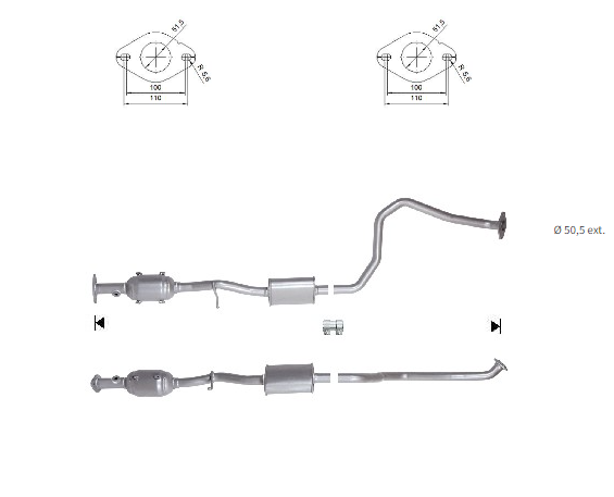 Catalizador MAZDA 2 1.5i 16V P5642055X