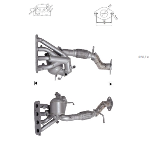 Catalizador MAZDA 2 1.5i 16V P5682050X