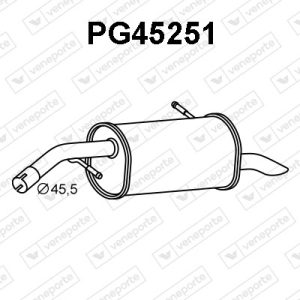 Silenciador trasero 1730HW-