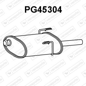 Silenciador trasero 1726P8-9802395080-