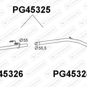 Tubo de escape 1717AN-