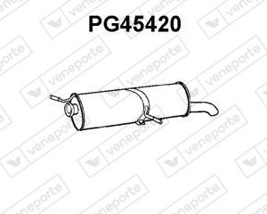 Silenciador trasero 1607350780-1726KK-1726SL-1726VA-1730N5