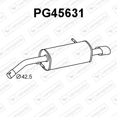 Silenciador trasero 1726ZQ-