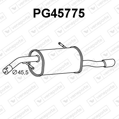 Silenciador trasero 173081-1730AE-1730JN-