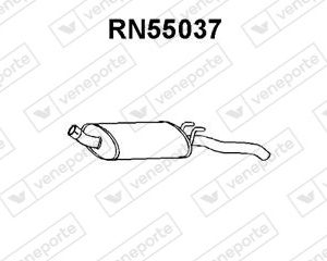 Silenciador trasero 7700756216-7700768183-7701036265-