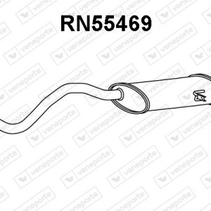 Silenciador trasero 200107845R-
