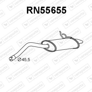 Silenciador trasero 2010000QAJ-7700314324-8200261265-