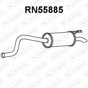 Silenciador trasero 8200017028-8200103765-