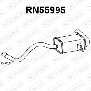 Silenciador trasero 200101326R-