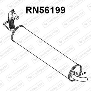 Silenciador trasero 200205174R-4534900210-