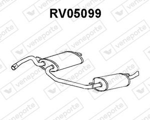 Silenciador trasero DBP3708EVA-GEX33071-GEX33207-