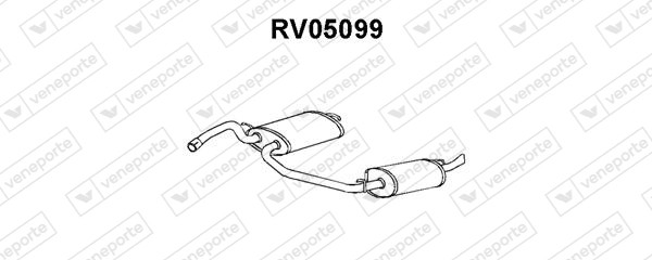 Silenciador trasero DBP3708EVA-GEX33071-GEX33207-