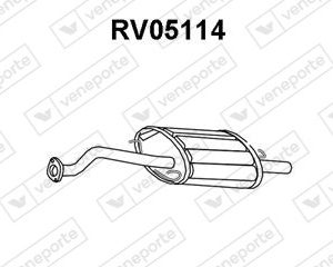 Silenciador trasero 18307SK3E51-18307SK3G51-18307SN3E51-EGP1614-EGP1614EVA