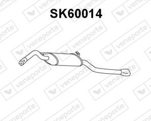 Silenciador trasero 007590660B-6U9253609E-