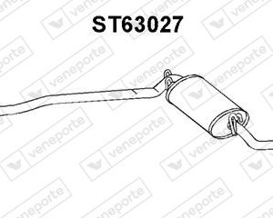 Silenciador trasero 021115315E-SE021115315D-SE021115315E-