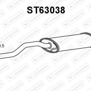 Silenciador trasero 6K253609D-6K6253609B-6K6253609C-6K6253609D-6K6253609F