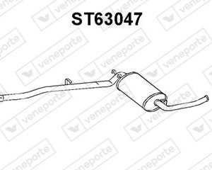 Silenciador trasero SE023115315D-SE023115315E-