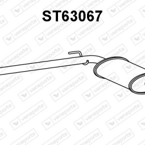 Silenciador central 1L0253409AD-1L0253409C-1L0253409E-