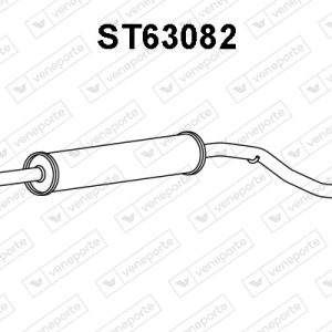 Silenciador central 6X0253209A-6X0253209D-