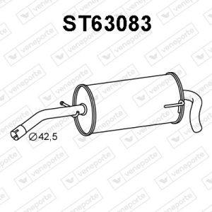 Silenciador trasero 6X0253609-6X0253609A-6X0253609G-JZW253609AD-