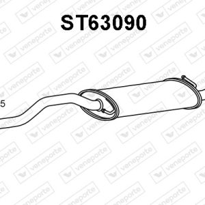 Silenciador trasero 6K5253609-6K5253609AD-6K5253609AH-6K5253609AL-6K5253609J