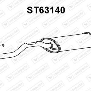 Silenciador trasero 6K6253609AG-6K6253609AH-6K6253609R-