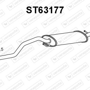 Silenciador trasero 6K5253609AM-6K5253609H-6K5253609Q-JZW253609AE-