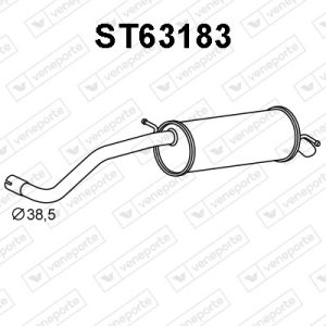 Silenciador trasero 6Q6253609CE-6Q6253609J-JZW253609AJ-JZW298141AF-