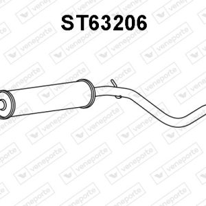 Silenciador central 6K9253409A-6K9253409E-6K9253409M-JZW253409N-